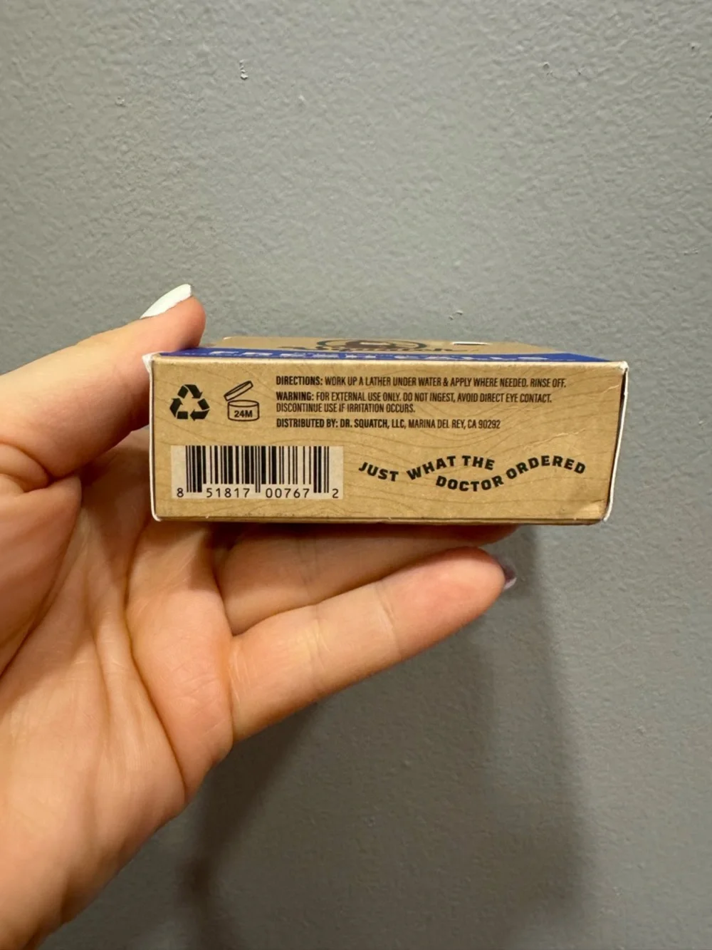 NWT Dr. Squatch Fresh Falls Men’s Natural Soap